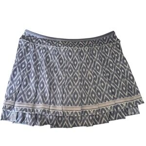 Lucky in Love Athletic Skort Diamond Print Ruffle Hem Size L Pickleball Tennis